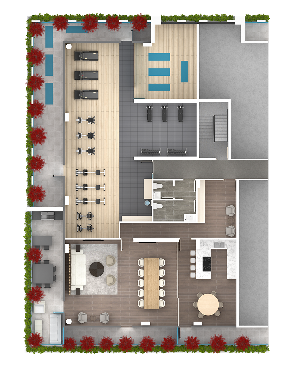 181E Amenity Map 2nd Floor